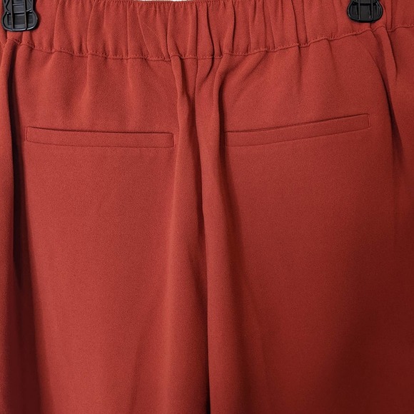 Loft Rust Dressy Pleated Shorts with Elastic Waist Size Small - Picture 4 of 6